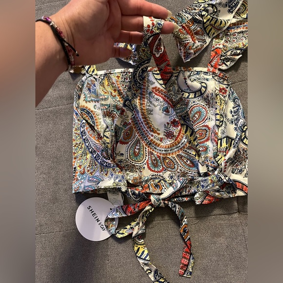 Silk Ruffle Crop Top - Picture 4 of 5